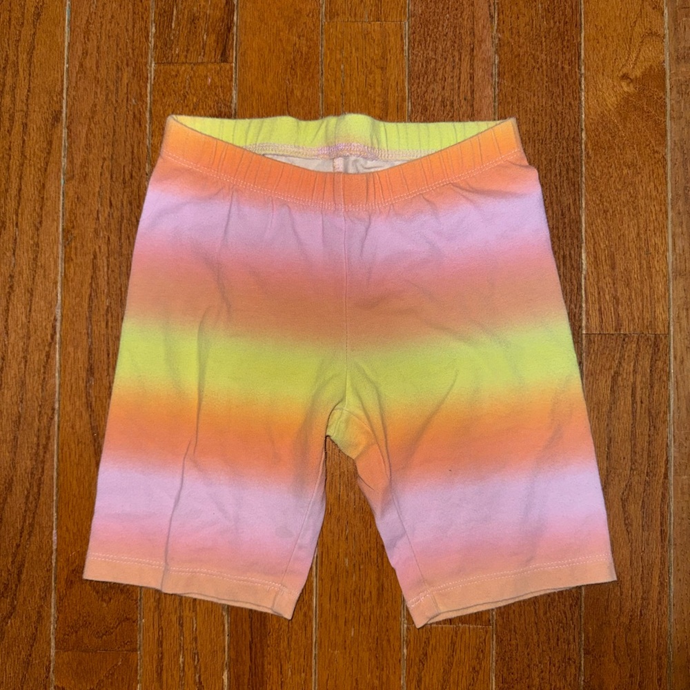 Cat & Jack Pink Orange Yellow Striped Shorts
